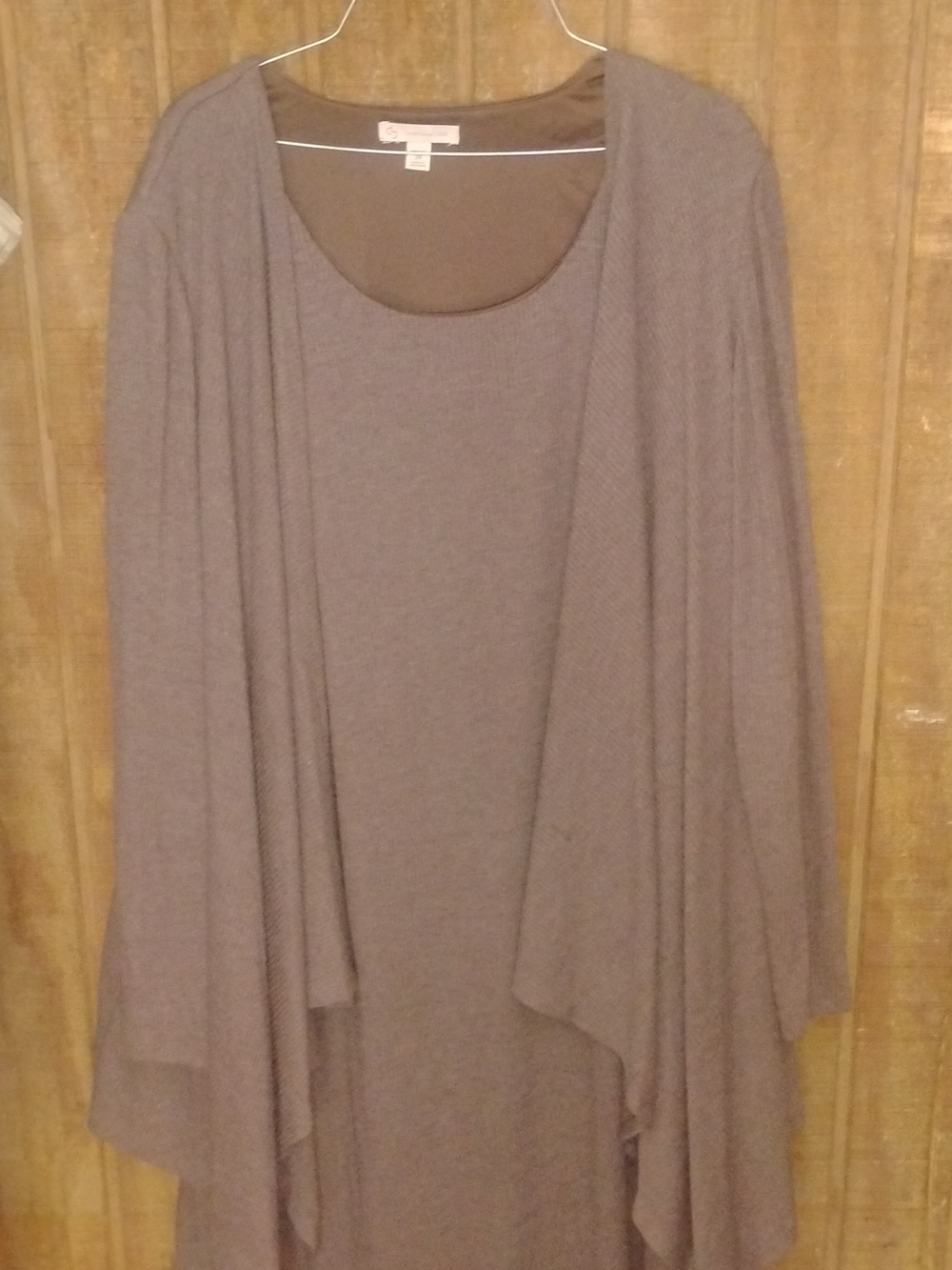 Light Brown Women's Mock Jacket Dress.